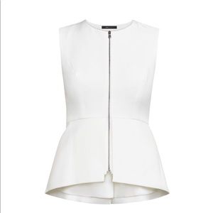 BCBG Maxazria Abrielle Sleeveless Peplum Top